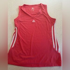 Adidas Coral V-Neck Top. Soft & Comfy. Size Small.